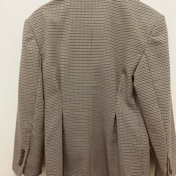Zara Brown and Black Houndstooth Blazer women’s S - Picture 4 of 11